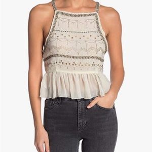 Free People Camille Embroidered Camisole